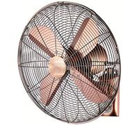 Adjustable Tilt Fan Commercial Home Wall-Mounted Fan, Retro Metal Cooling Fan for Home Industry with Remote Control, Adjustable in Three Gears, Silent and Energy Saving, for Office Business,W,400mm/H,
