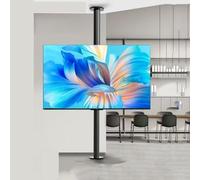 Adjustable Tilt & Swivel Tv Ceiling Mount - Lcd Tv 360 Degree Rotating Frame Floor Stand Divider Rotating Rack Swivel Tv Cabinet, Fits 32-75 Inch Led Screens,One Colour-110-135cm