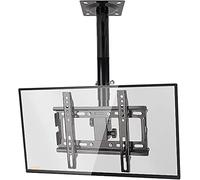 Adjustable Tilt Swivel TV Mount Ceiling Bracket for 1432 Inch Flat Screen TVs Full Motion 360° Rotation Versatile Black TV Stand for SpaceSing Solutions