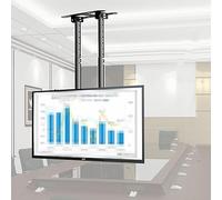 Adjustable Tilt Tv Ceiling Mount - Ceiling Tv Mount Bracket, Fits 55-100 Inch Led Flat Panel Display, 3°/-20° Angle Adjustment, 900X400Mm, Double Pole Hanging Tv