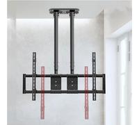 Adjustable Tilt Tv Ceiling Mount - Double Pole Height Adjustable Single Screen Tv Mount, Tilt Swivel Telescopic Tv Stand For 50-100 Inch Tvs, Can Be Mounted On Ceilings/Walls