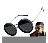 Adjustable Tint Sunglasses,Rounded ND 1-9 Gears Adjustable Men Sunglasses | Women's Accessories for Beach Driving Golf Outdoor Travel Motorcycle Hiking Fishing
