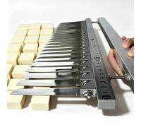 Adjustable Tofu Cutter, Manual Grid Slicer, Removable Blade Food Block Cutter, 2.1-4.2cm Spacing, for Soft Foods Like Tofu, Jelly, Eggs