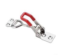 Adjustable Toggle Clamp 6 Pack - Steel Hasp Catch Clip for Boxes Cabinets Lockers Doors Vehicles, Quick Fixture Latch with 100kg Holding Capacity