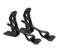 Adjustable Toggle Clamp Latch, 220lbs Heavy Duty Steel Hasp Catch for Cabinets Doors Vehicles, GH-4001 Black Finish 2 Pack