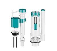 Adjustable Toilet Kit, Easy Install Tank Repair Set, Standard Size Universal Parts Leak Fix, ABS Components Multi Piece Set, Bathroom Plumbing Replacement Fill Valve System 7.87in