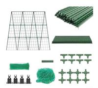 Adjustable Tomato Trellis, Metal Plant Stand for Cucumbers Beans Peas, Height Adjustable 80-160cm, Green Garden Support Cage for Climbing Vines, Easy Assembly,(120 * 120cm)