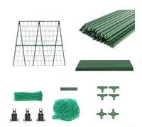 Adjustable Tomato Trellis, Metal Plant Stand for Cucumbers Beans Peas, Height Adjustable 80-160cm, Green Garden Support Cage for Climbing Vines, Easy Assembly,(80 * 80cm)