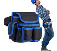 Adjustable Tool Belt for Men - Heavy Duty Oxford Fabric Work Belt with Large Pocket for Carpenters, Gardeners, Roofers, Electricians and Professional Plumbers