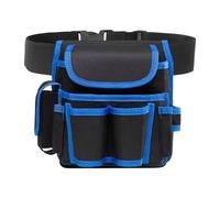 Adjustable Tool Belt - Heavy Duty Oxford Pouch, Multifunctional Work Bag, Large Capacity Organizer, Reinforced Pocket Holder | Reliable Carry Belt for Electrician Framing Carpentry Plumbing Gardening