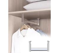 Adjustable Top Mount Wardrobe RailHeavyDuty Clothes Hanger for Home Office & Under Cabinet Versatile Valet Tube Holder SpaceSaving Design Easy Installation