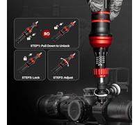 Adjustable Torque Screwdriver Set 10-80 in-lb with 20 Bits and Bit Holder, Mechanical Torque Gauge for Electronics, Automotive, DIY(-6 Nm)