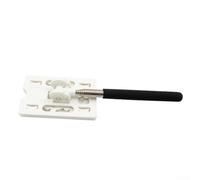 Adjustable Touch N Go Holder with Card Lock for Secure Toll Card Use, Reducing Risk of Vehicle Scratches and Facilitating Fast Payment (White)