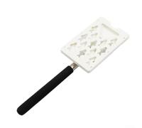 Adjustable Touch N Go Toll Card Holder for Uk Motorway Tolls - Flexible 20-65 Cm Plastic Having Card Lock Compatible Having Touch N Go For Rapid (WHITE)