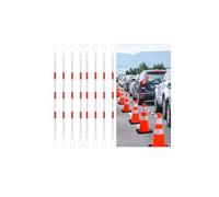 Adjustable Traffic Cone Bar - 4ft-6ft Lightweight Bcade for Indoor/Outdoor Use 15PCS Red Safe Ber for Temporary Separat & Crowd Control
