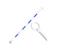 Adjustable Traffic Cone Bar - Extends from 90cm to 2m - High Visibility Reflective Wrap - 6 Blue Safety Barricade Units for Traffic Control and Safety Management