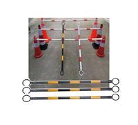 Adjustable Traffic Cone Barrier Bar - Expandable 3ft to 6.5ft, Lightweight & Durable, 20PCS, Yellow Safety Cone Barrier for Roadwork & Events