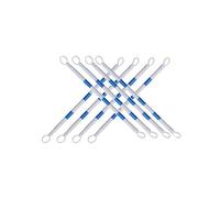 Adjustable Traffic Cones 0.91 to 1.98m, 10 Pack Durable Blue Safety Cones for Event Management & Risk Control, Roadwork Barricades, High Visibility Traffic Control.