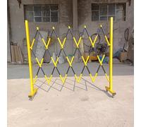Adjustable Traffic Fence Gate, Mobile Barricade Portable, Industrial Expandable Barricade for Road ConstructionTraffic Control(150cm)