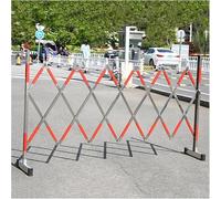 Adjustable Traffic Fence, Mobile Barrier Gate for Driveways & Public Spaces, Space-Saving Design for Subways, Airports & Bus Stations, 1.2x2.5m