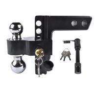 Adjustable Trailer Hitch, 6 Inch Drop Rise Aluminum Drop Hitch,Fits 2 Inch Receiver,12500 LBS, For Heavy Trucks