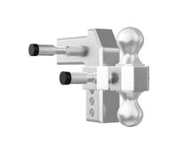 Adjustable Trailer Hitch Fits 2inch Receiver 4inch Drop Ball Mount 12500 LBS Towing Capacity for Most Common Needs for Beginners DIY(4inch)