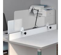 Adjustable Transparent Acrylic Divider for Student De Office Independent Panel Persona Protector Ideal for Work & Study.