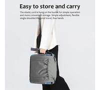 Adjustable Travel Booster, Soft Foam Cushion, Fabric, 6 Months to 3 Years Old, Foldable, 3-Point Harness, for Dining Chairs with Stylish Bag for Convenient Storage (Beige