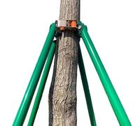 Adjustable Tree Support Bracket, Heavy Duty Stakes for Leaning Trees, Retractable Fixing System - Protects Against Strong Winds and Bad Weather