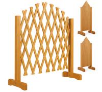 Adjustable Trellis 2Pcs Brown 200x107cm