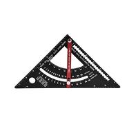 Adjustable Triangle Ruler, Movable Aluminum Alloy Woodworking Layout Tool, Multifunctional Angle Measuring Ruler with Clear Scale for Accurate Scribing and Cutting, 7in Side