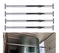 Adjustable Truck Bed Cargo Bars, Non-Slip Aluminum Alloy Security Barrier with Spring Design, Prevents Sliding in Enclosed Van Trailers