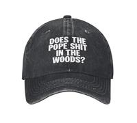 Adjustable Trucker Caps Does The Pope Shit in The Woods Baseball Hats Quick Dry Ball Cap for Adult Travel Activities