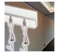 Adjustable True Hanging Track Kit with Steel Wire Ropes for Wall Mounted Displays Protects Walls Ideal for Art Photos and Decorations Easy Installation
