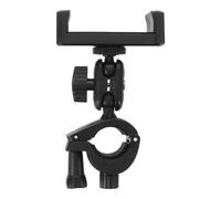 Adjustable Trumpet Phone Lyre 360 Degree Rotation Holder | Black Plastic, Clip Tube Range 15-31mm, for Phone and Tablet Use at Band Rehearsals or Outdoor Gigs