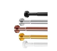 Adjustable Tscopic Shower Curtain Rod Extendable Metal 150-260cm No Drill Installation Ideal for Bathroom Decor Secure & Stylish Solution