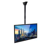 Adjustable TV Ceiling Mount Bracket - Fits 32-65" 4K TVs, Swivel & Tilt Design, Telescoping Height, Perfect for Flat Screen Displays, Easy Installation