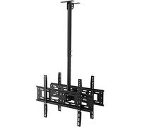 Adjustable Tv Ceiling Mount Bracket For 32 65" Lcd Dual Screen Telescoping Height Pole Stand Multifunctional Tv Mount,3M
