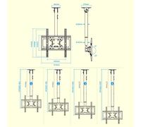 Adjustable TV Ceiling Mount for 3265 Inch Flat Screen TVs Outdoor Teleskop Ceiling Bracket HeavyDuty Support Easy Installation Max Load Capacity