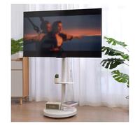 Adjustable TV Floor Stand for 32-75" Flat/Curved TVs, Portable Table Top Mount, Height-Adjustable TV Stand for Living Room, Bedroom & Office Use