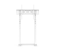 Adjustable TV Floor Stand Height Adjustable TV Mount for 32 65 Inch LED LCD Monitors Supports Up to 40kg Sturdy White Design Perfect for Home or Office Use