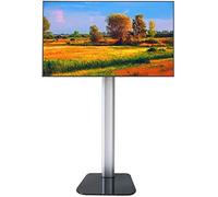 Adjustable TV Mount Stand for 37-60" Flat/Curved TVs Cantilever Design with Tilt Function & Tempered Glass Base - Sturdy Stylish TV Mounting Bracket