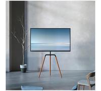 Adjustable TV Stand - 32-65 Inch LED LCD TV Tripod Mount Flat & Curved Screen Support Studio Height Adjustable TV Holder Up to 88 lbs Capacity