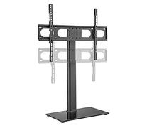 Adjustable TV Stand Tempered s Base Table Mount for TV Support for Flat Sns Modern Design Perfect for Home or Office Space Saving Solution