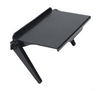 Adjustable TV Top Shelf Stand Organiser Desktop Storage Rack Gaming Console Holder Remote Control For Caddy Space Saving Living Room Office Desk Black Plastic Unit(M Without border)