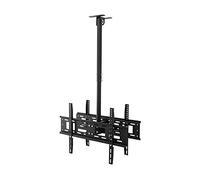 Adjustable TV Wall Mount Bracket for 32 65" LCD TVs Ceiling Support Double Screen Height Adjustable Universal Fit for Most Flat Screen TVs