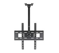 Adjustable TV Wall Mount & Ceiling Mount Bracket Fits 2660" TVs Max 400x400mm 132 Lbs Load Capacity Tilt & Swivel Design for Optimal Viewing Angle