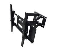 Adjustable TV Wall Mount for Flat & Curved Screens with Swivel ShelfUniversal Bracket for Optimal Viewing Angle & Space Saving Design