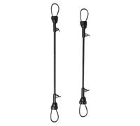 Adjustable Twin Baby Stroller Connector 2pcs Black Iron Pipe