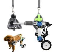Adjustable Two-Wheel Dog Wheelchair for Small Pets - Mobility Aid for Weak Dogs & Cats Perfect for Senior Pets with Arthritis & Injuries (XXXS Blue)
